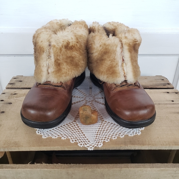 **SOLd*thankyou🌹Dansko Shearling Fur Lace-up Eskimo Mukluk Clog Boots•EU39 8.5 - Picture 7 of 13